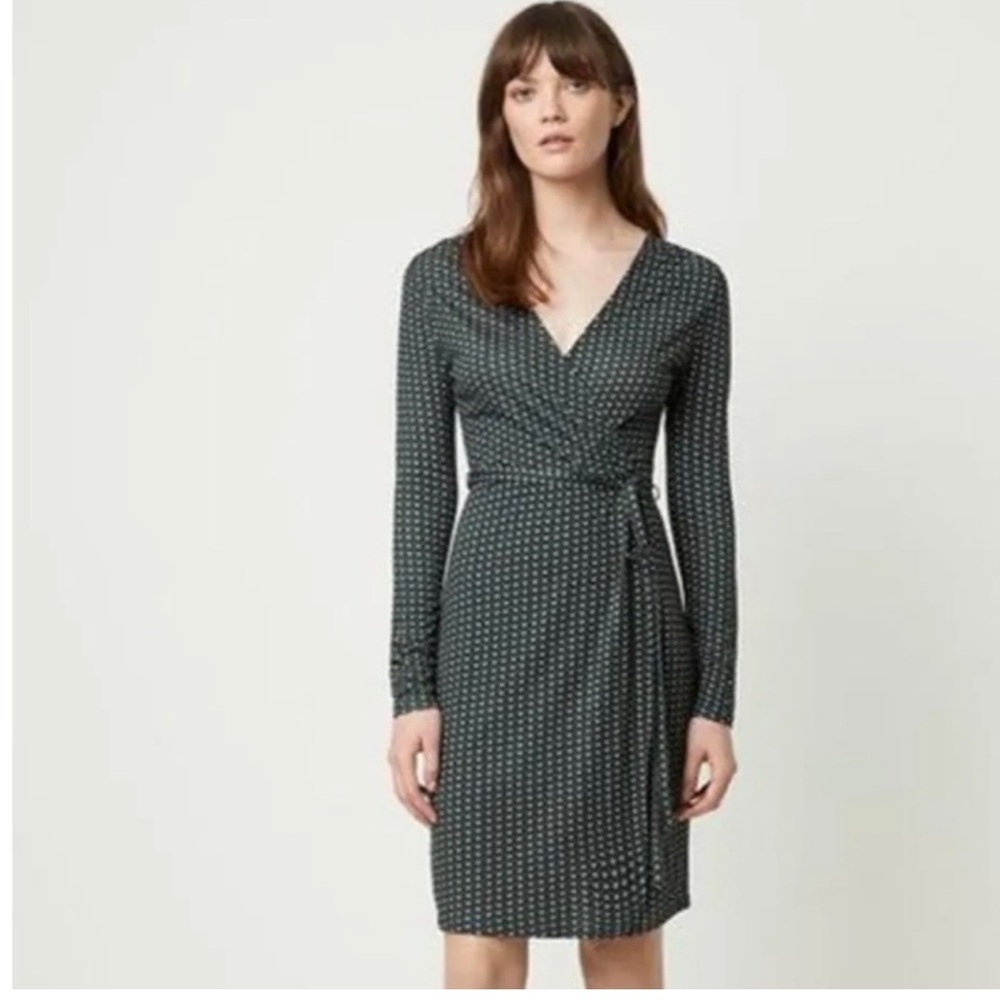 NWT- French Connection Laurel Multi Cosimo Meadow Jersey Wrap Dress size 6
